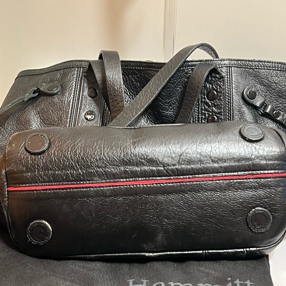 Hammitt Black Leather Tote Bag - Picture 4 of 6